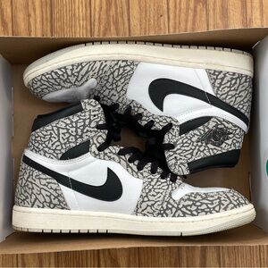 Air Jordan 1 Retro High OG White Cement Men Size 10